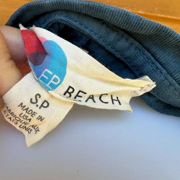 Free People Beach Sunday Afternoon Blue Muscle T-shirt Size S - Picture 2 of 8